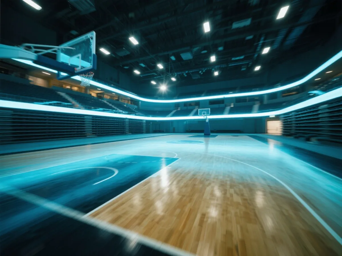 体育赛事与球馆氛围图