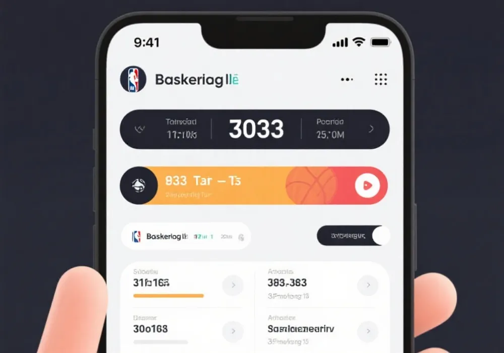 比分与数据界面示意图